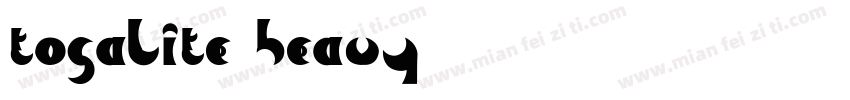 Togalite heavy字体转换